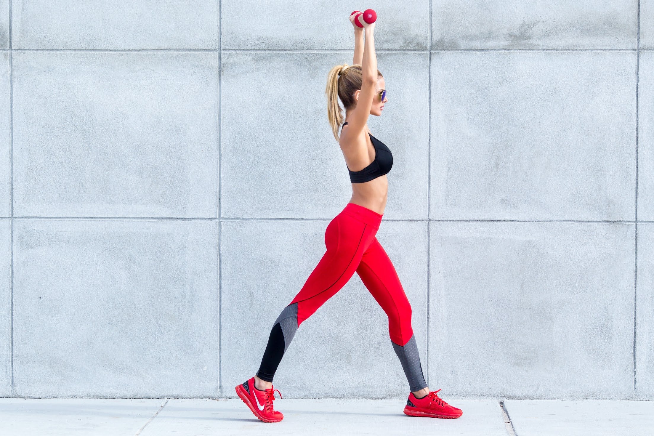 Rapid Racer Legging - Red / Grey / Black