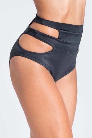 Lean Low Cut Bra - Black