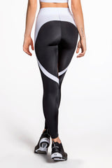 Flexy Feline Leggings - Black/Orange/White