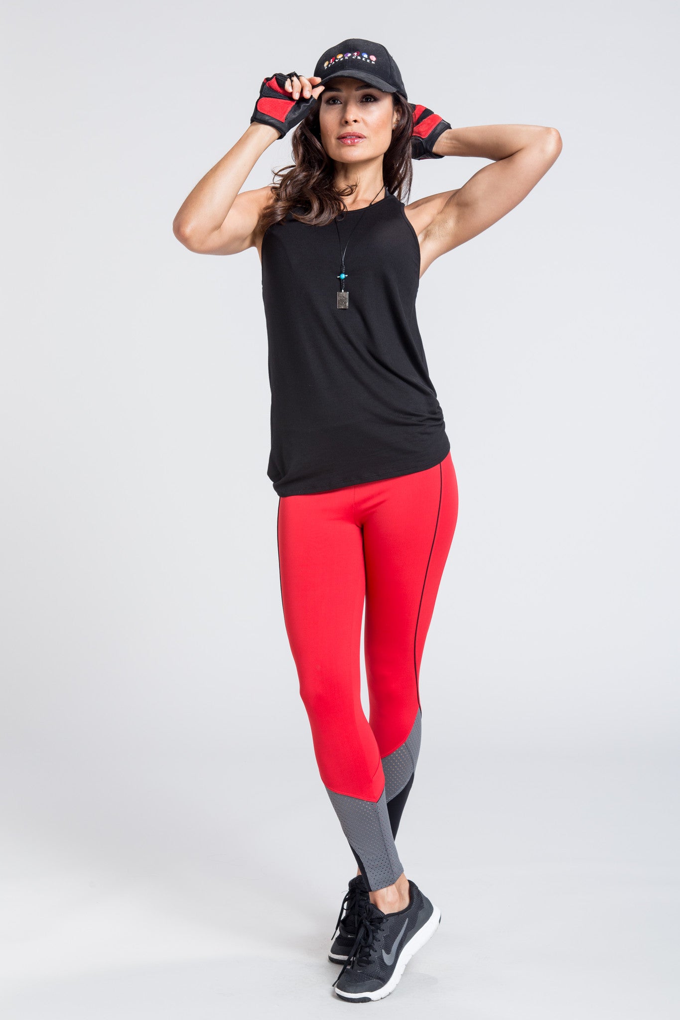 Rapid Racer Legging - Red / Grey / Black