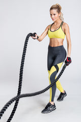 Motivation Mesh Sports Bra - Yellow